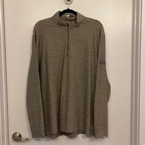 Men’s Greg Norman Quarter Zip, Brown, XL